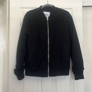 Zara Mens Pique Bomber Jacket like New!